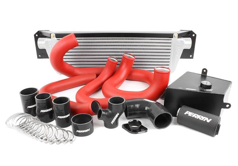 Subaru WRX Intercooler Boost Tubes - Front - Perrin Performance - Red - `15-`21 Subaru WRX Intercooler Boost Tubes - Front - Perrin Performance - Red - `15-`21